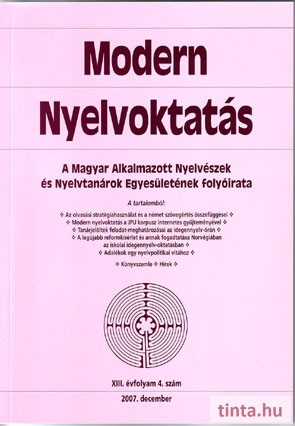Modern Nyelvoktatás 2007. 4. szám