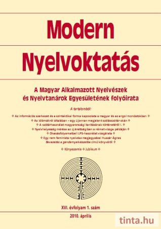 Modern Nyelvoktatás 2010. 1. szám