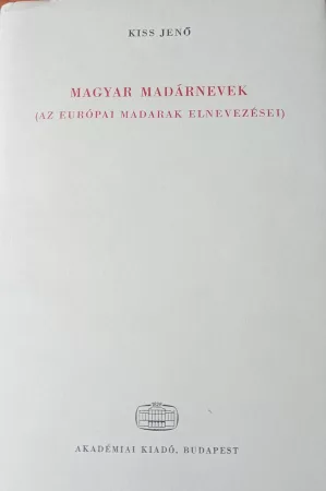 Magyar madárnevek Magyar madárnevek