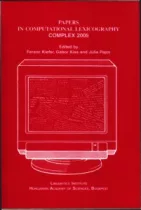 Papers in computational lexicography, complex 2005