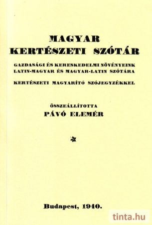 Magyar kertészeti szótár