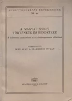 A magyar nyelv története és rendszere