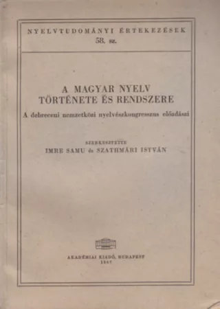 A magyar nyelv története és rendszere