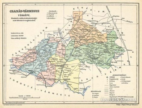 Csanád vármegye térképe