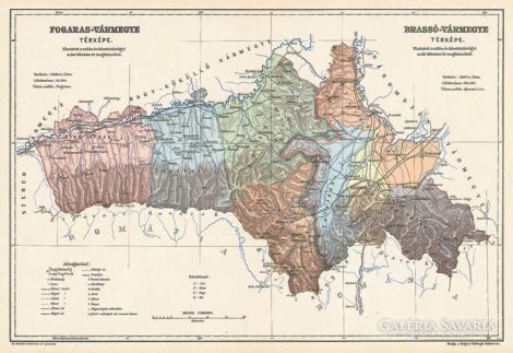 Fogaras vármegye térképe