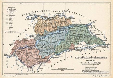 Kis-Küküllő vármegye térképe