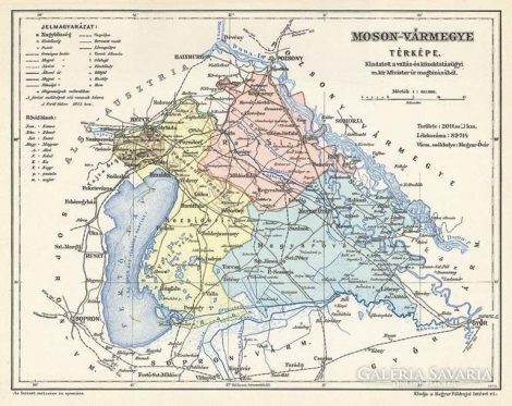 Moson vármegye térképe
