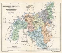 Szabolcs vármegye térképe