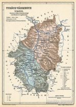 Turócz vármegye térképe