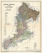 Zemplén vármegye térképe